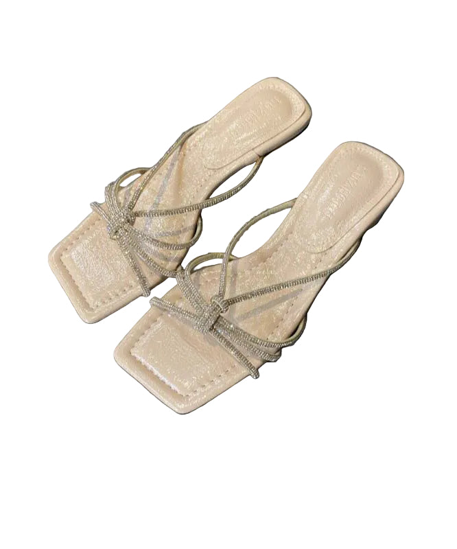 Kvinders Peep Toe Sandaler med Chunky Heel 0