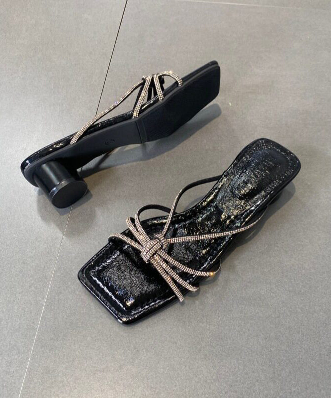 Kvinders Peep Toe Sandaler med Chunky Heel 2