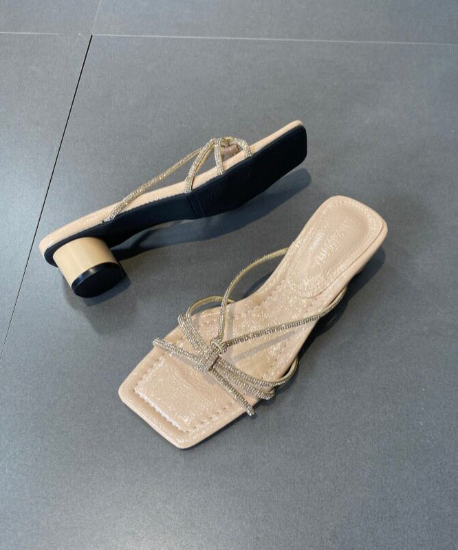 Kvinders Peep Toe Sandaler med Chunky Heel 4