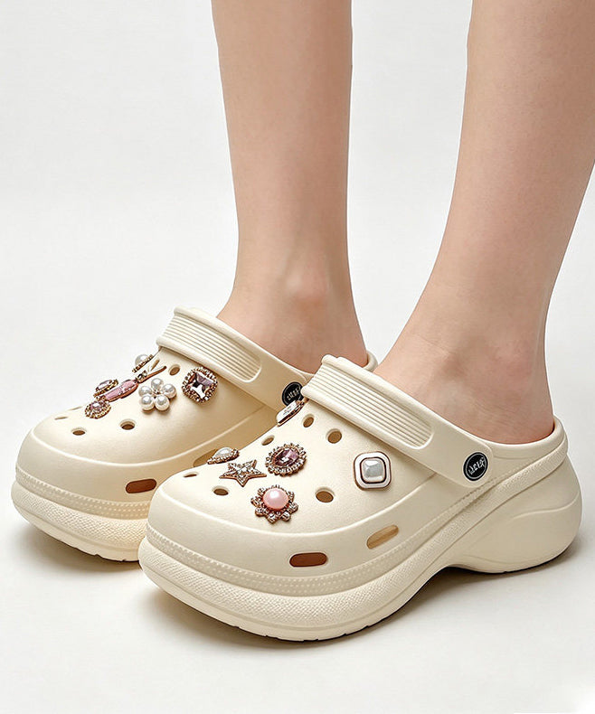 Kvinders Platform Flip Flops med Udhulede Detaljer 2