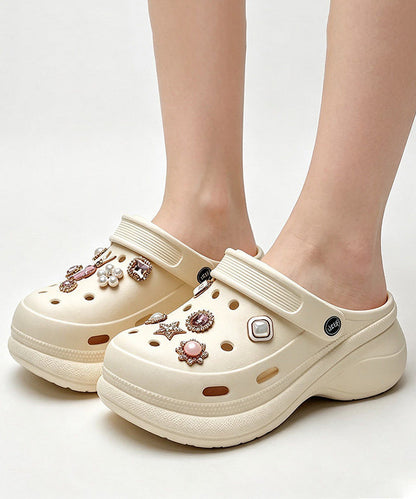 Kvinders Platform Flip Flops med Udhulede Detaljer 2