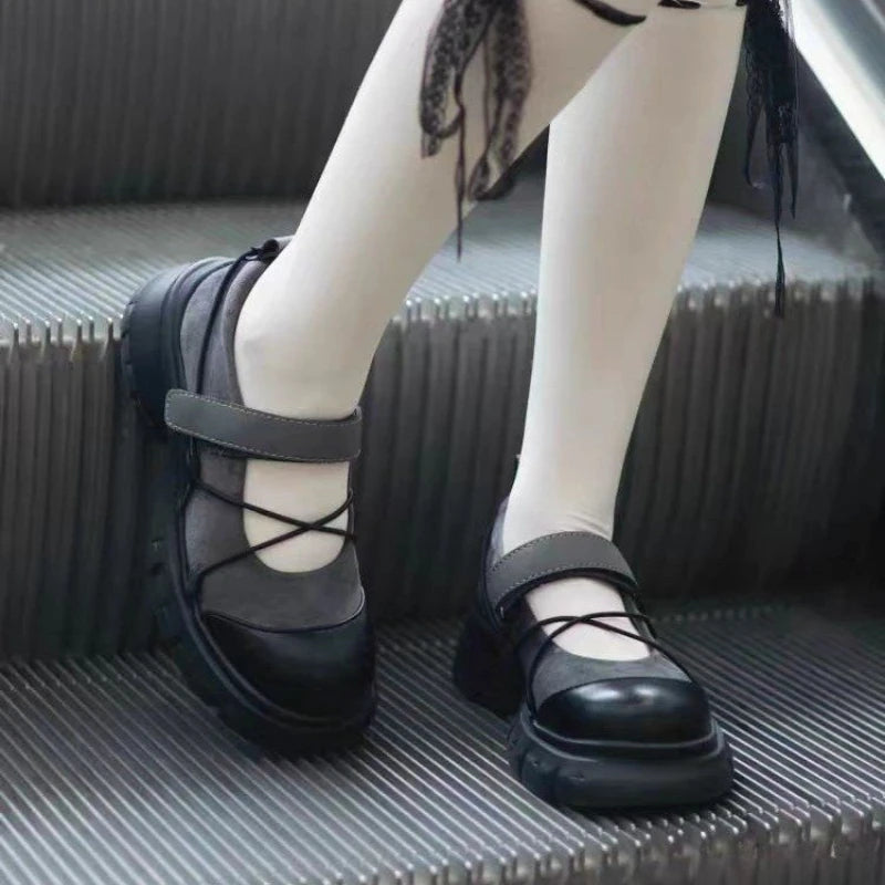 Kvinders Platform Loafers med Chunky Hæl 4