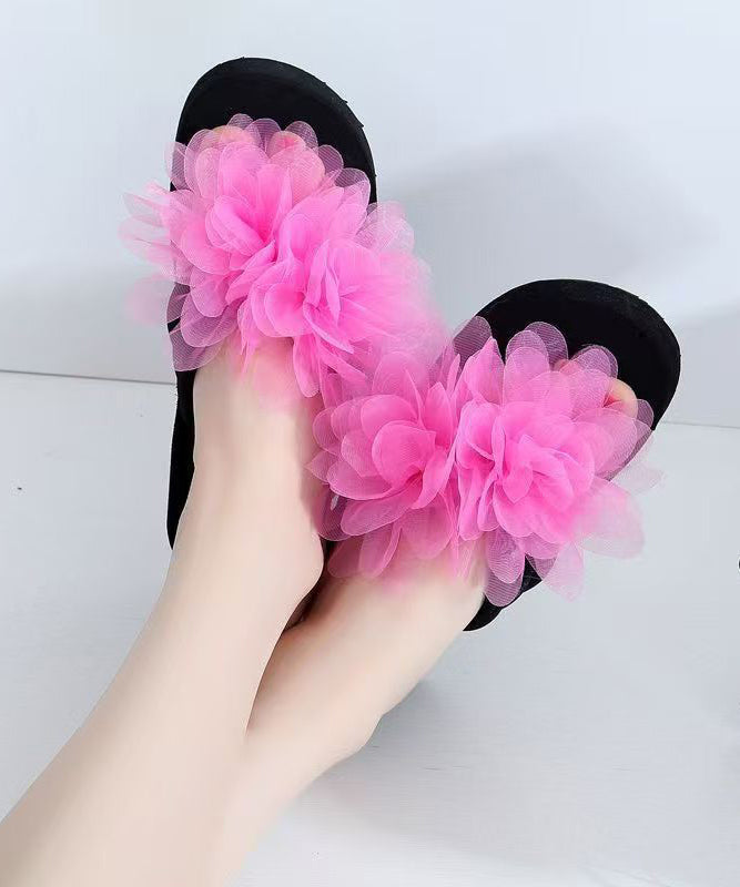 Kvinders Platform Sandaler med Blomsterdesign 1