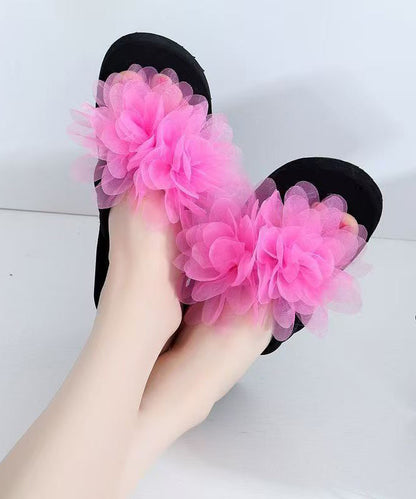 Kvinders Platform Sandaler med Blomsterdesign 1