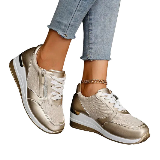 Kvinders Platform Sneakers Ankelhøje Casual Style 0