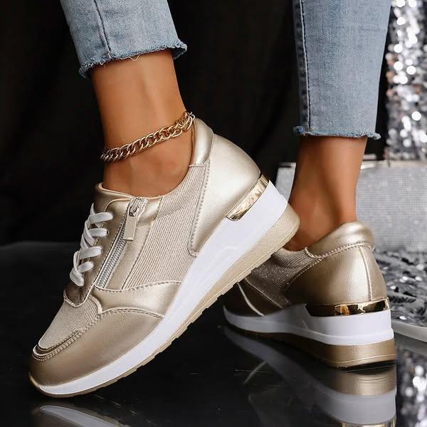 Kvinders Platform Sneakers Ankelhøje Casual Style 1