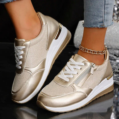 Kvinders Platform Sneakers Ankelhøje Casual Style 2
