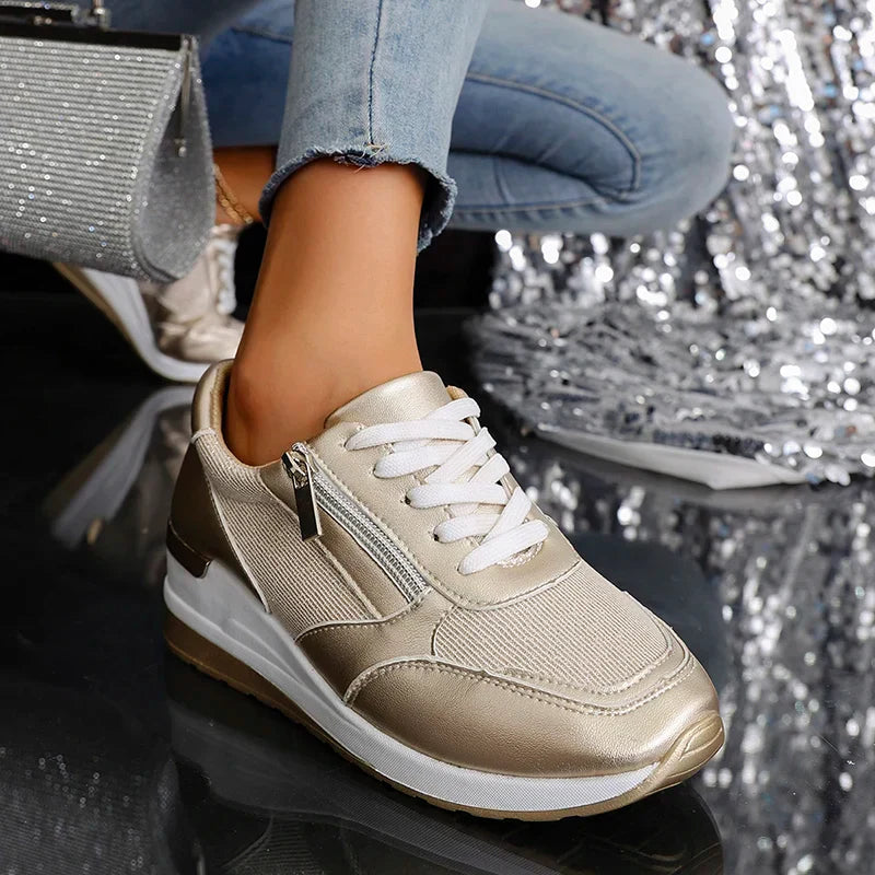 Kvinders Platform Sneakers Ankelhøje Casual Style 3