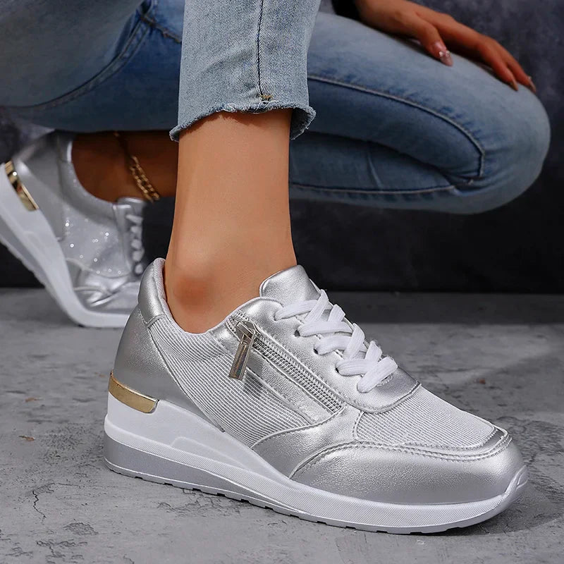 Kvinders Platform Sneakers Ankelhøje Casual Style 4