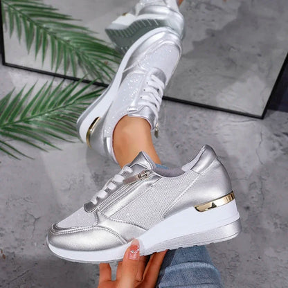 Kvinders Platform Sneakers Ankelhøje Casual Style 6