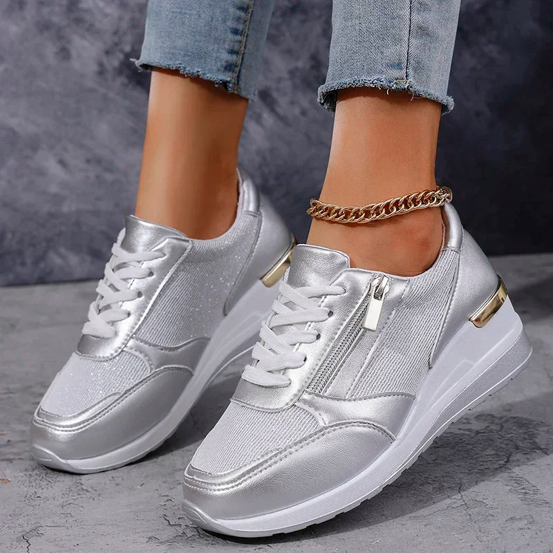 Kvinders Platform Sneakers Ankelhøje Casual Style 7