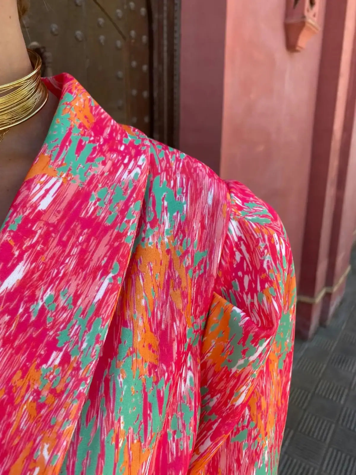Kvinders Playsuit med Puffede Ærmer 4