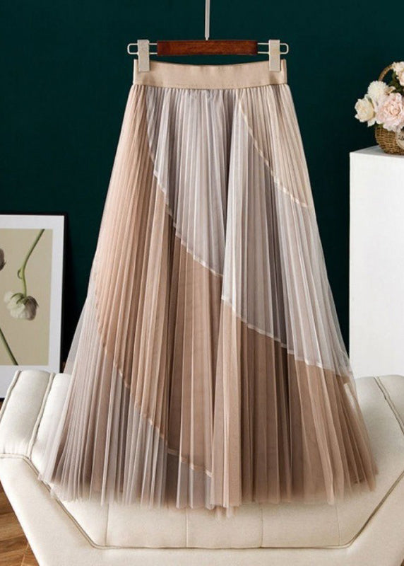 Kvinders Plisseret Nederdel med Vintage Print 1