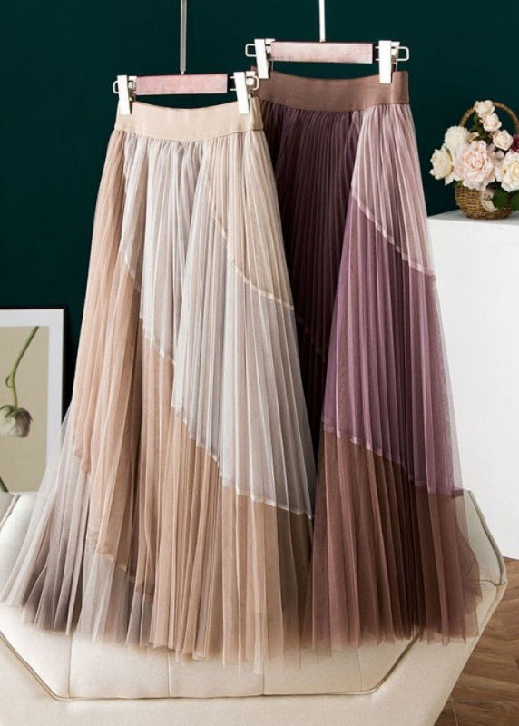 Kvinders Plisseret Nederdel med Vintage Print 2