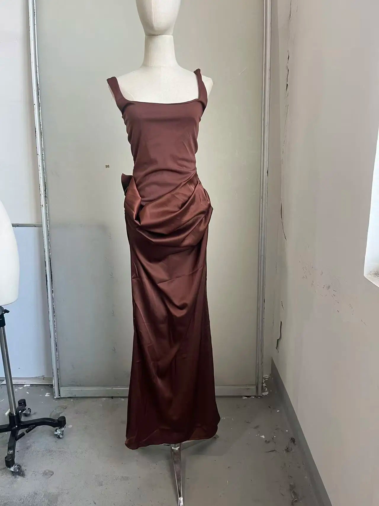 Kvinders Plisseret Off-Shoulder Kjole 13