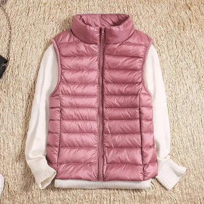 Kvinders Puffer Vest med Lynlås 1