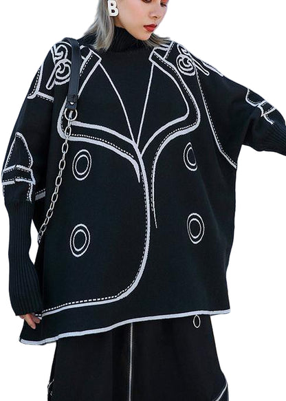 Kvinders Pullover Bluse med Batwing Ærmer 0