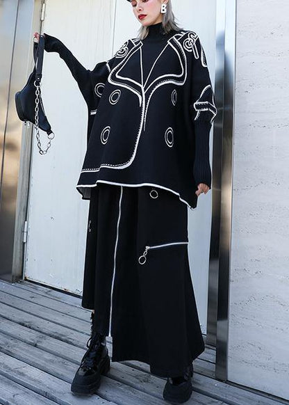 Kvinders Pullover Bluse med Batwing Ærmer 2
