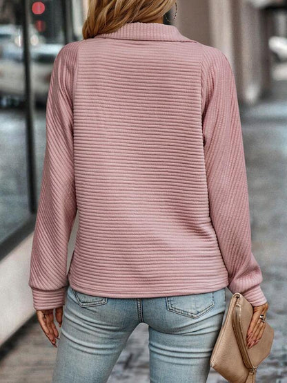 Kvinders Pullover Halv Lynlås Casual 5