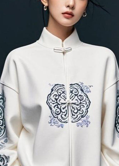 Kvinders Pullover Sweatshirt med Stativ Krave 2