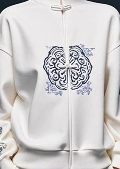 Kvinders Pullover Sweatshirt med Stativ Krave 4