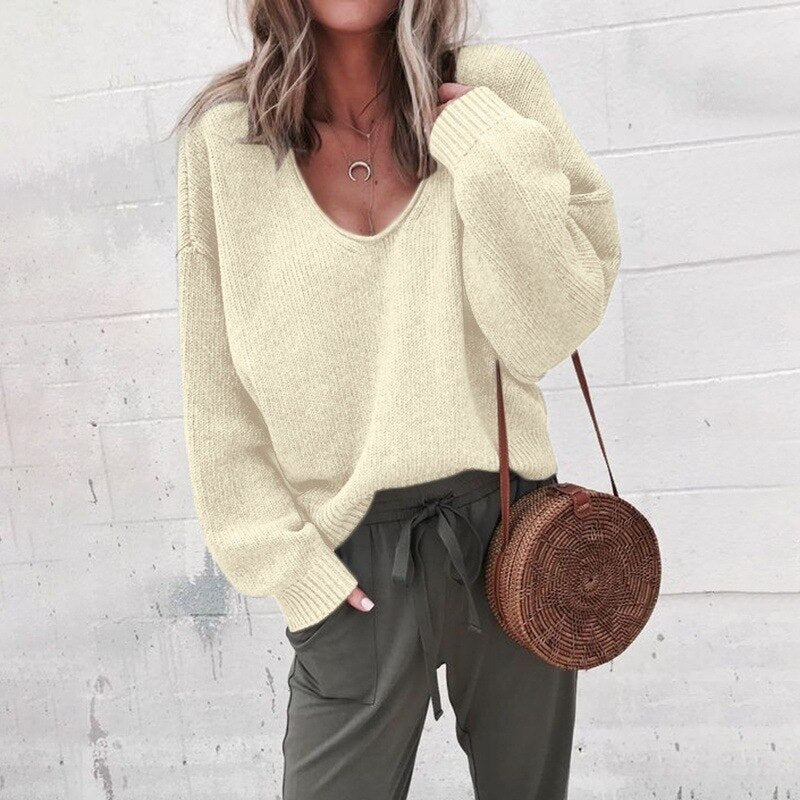 Kvinders Pullover i Merinould med Klassisk Design 3