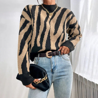 Kvinders Pullover med Dyreprint Afslappet Stil 1