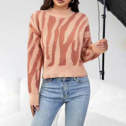 Kvinders Pullover med Dyreprint Afslappet Stil 2