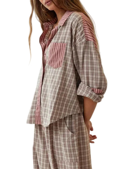 Kvinders Pyjamas Sæt Med Blødt Design 0