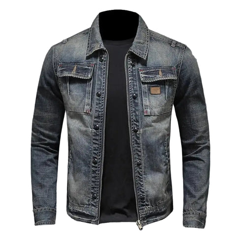 Kvinders Retro Denimjakke 0