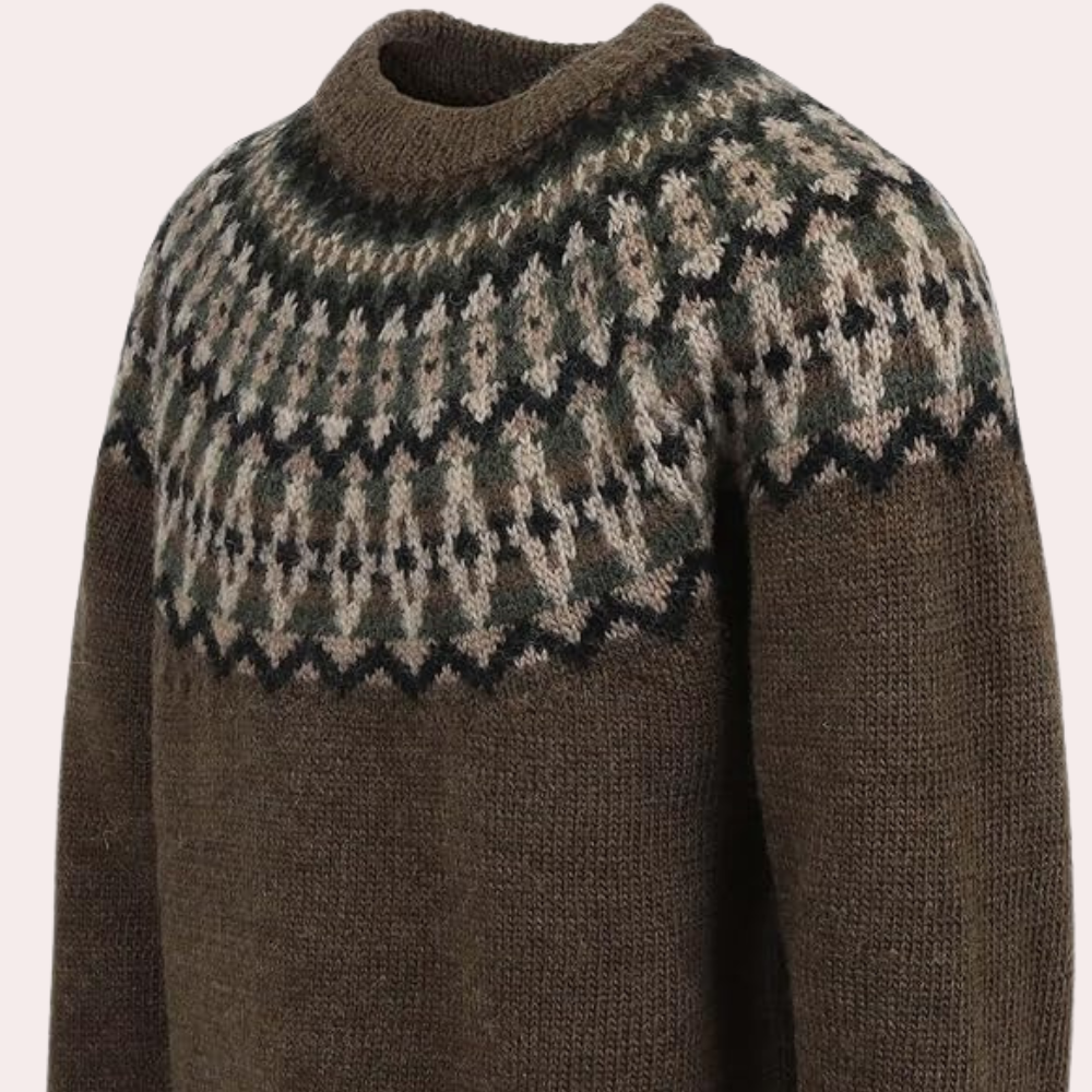 Kvinders Retro Sweater med Løs Pasform 1