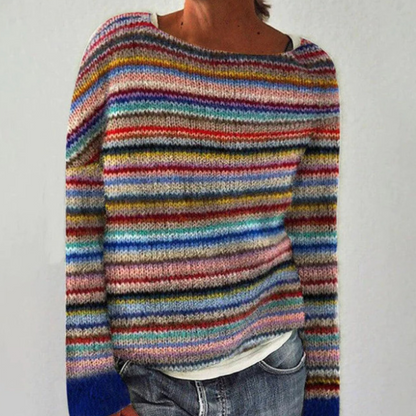Kvinders Retro Sweater med Løs Pasform 4