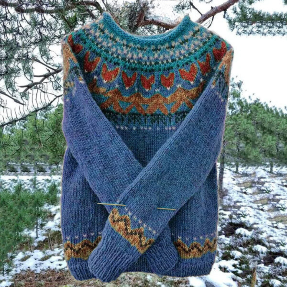 Kvinders Retro Sweater med Løs Pasform 6