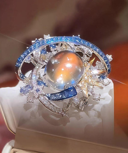 Kvinders Ring med Stjerne og Planet Design 2