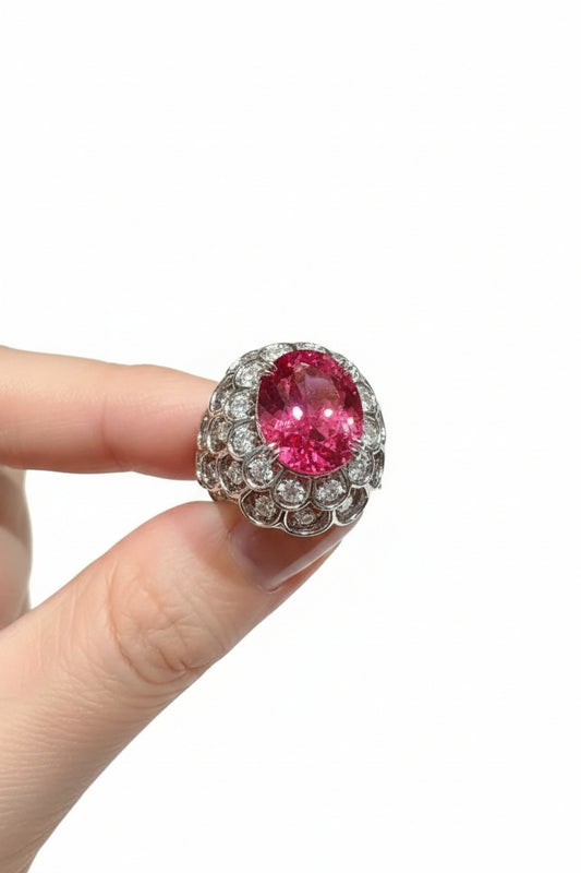 Kvinders Ring med Zircon Detaljer 0