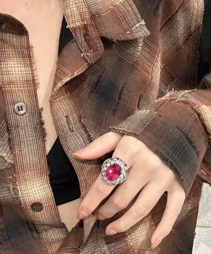 Kvinders Ring med Zircon Detaljer 3