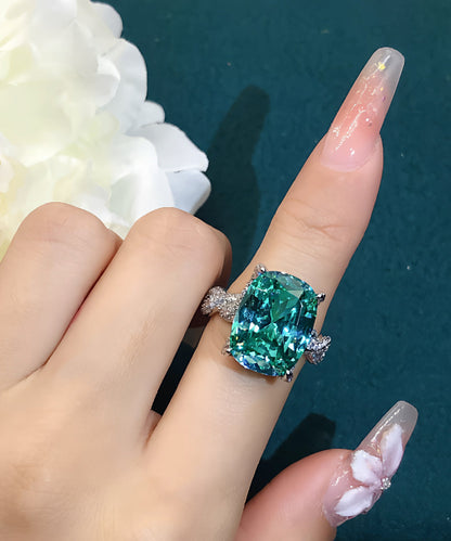 Kvinders Ring med Zircon Krystal Detaljer 2
