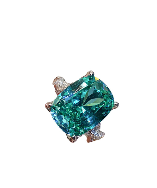 Kvinders Ring med Zircon Krystal Detaljer 3