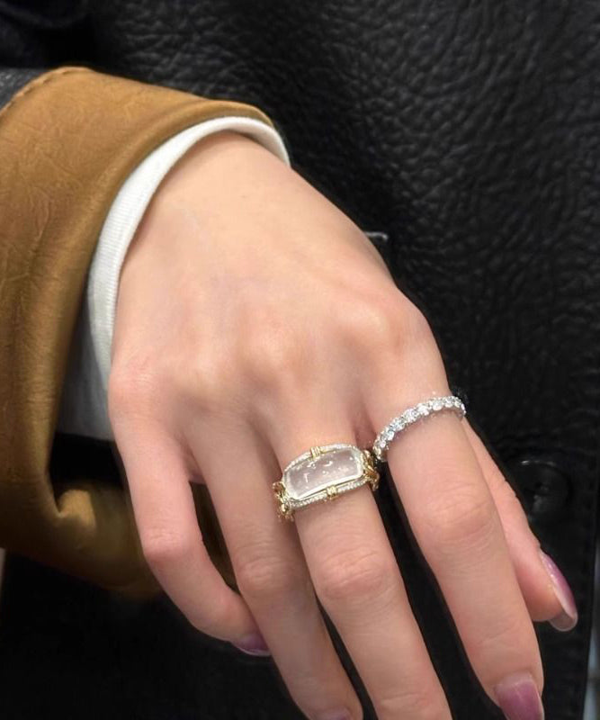 Kvinders Ring med Zirkon Krystal Detaljer 1