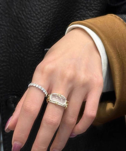 Kvinders Ring med Zirkon Krystal Detaljer 3