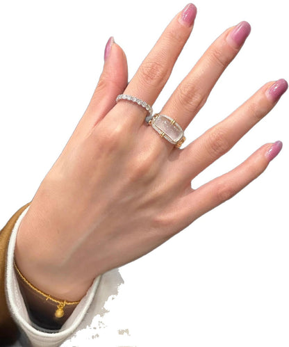 Kvinders Ring med Zirkon Krystal Detaljer 4
