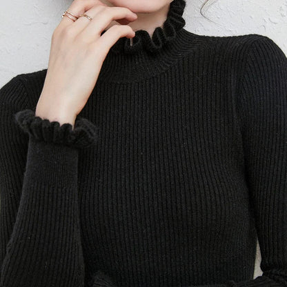Kvinders Rullekrave Sweater Casual 2