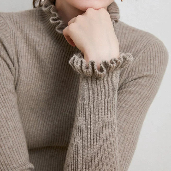 Kvinders Rullekrave Sweater Casual 3