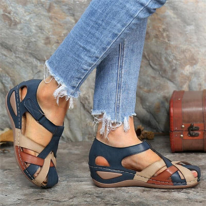 Kvinders Sandaler Colorblock Lukkede Tåer 2