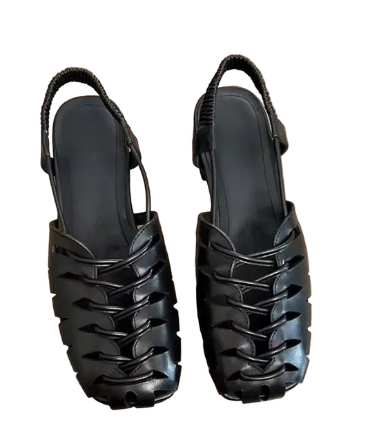 Kvinders Sandaler til Gåture med Splejsning og Huldesign 0