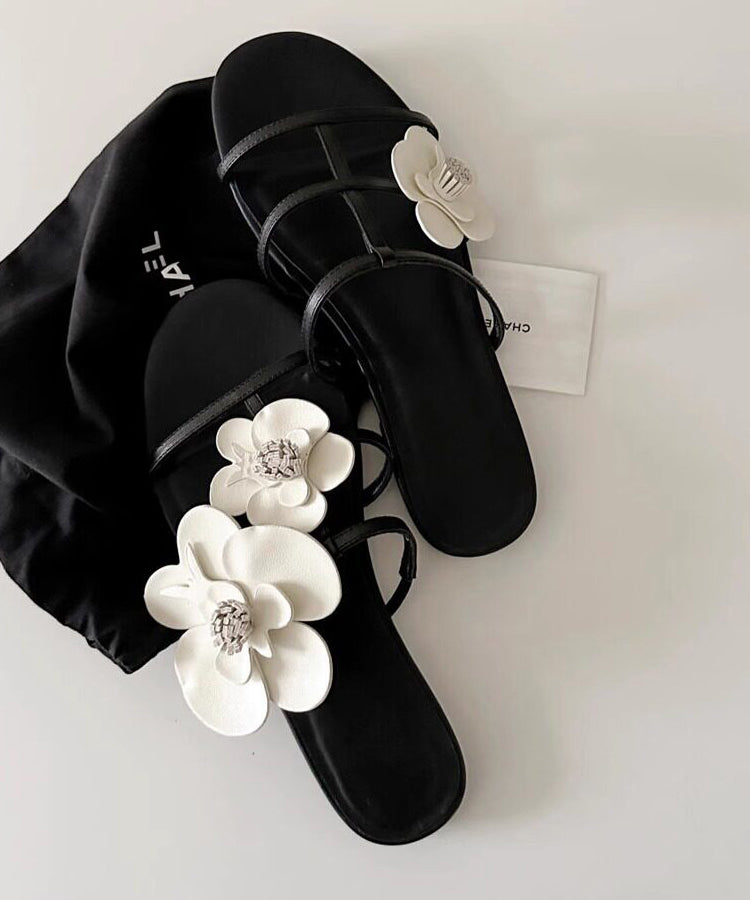 Kvinders Slide Sandaler med Blomsterdesign 0