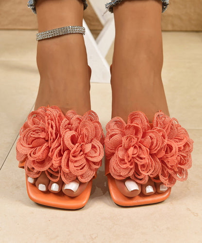 Kvinders Slide Sandaler med Blomsterdesign 1