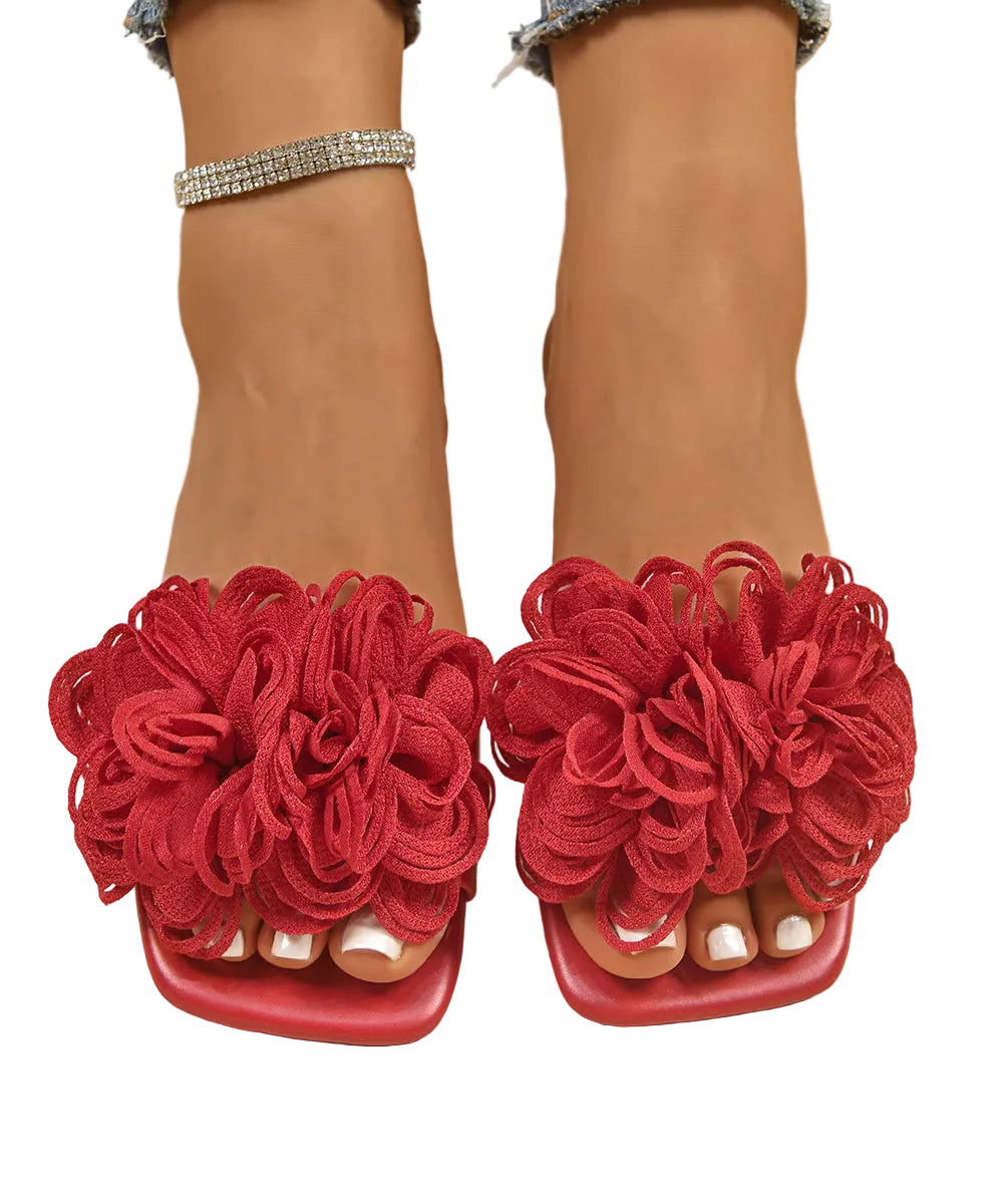 Kvinders Slide Sandaler med Blomsterdesign 1