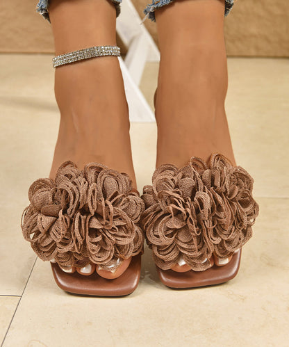 Kvinders Slide Sandaler med Blomsterdesign 1