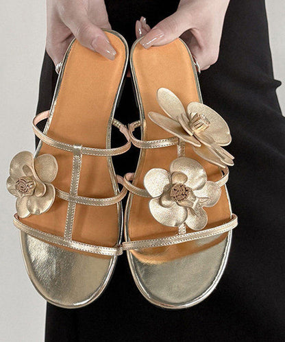 Kvinders Slide Sandaler med Blomsterdesign 1
